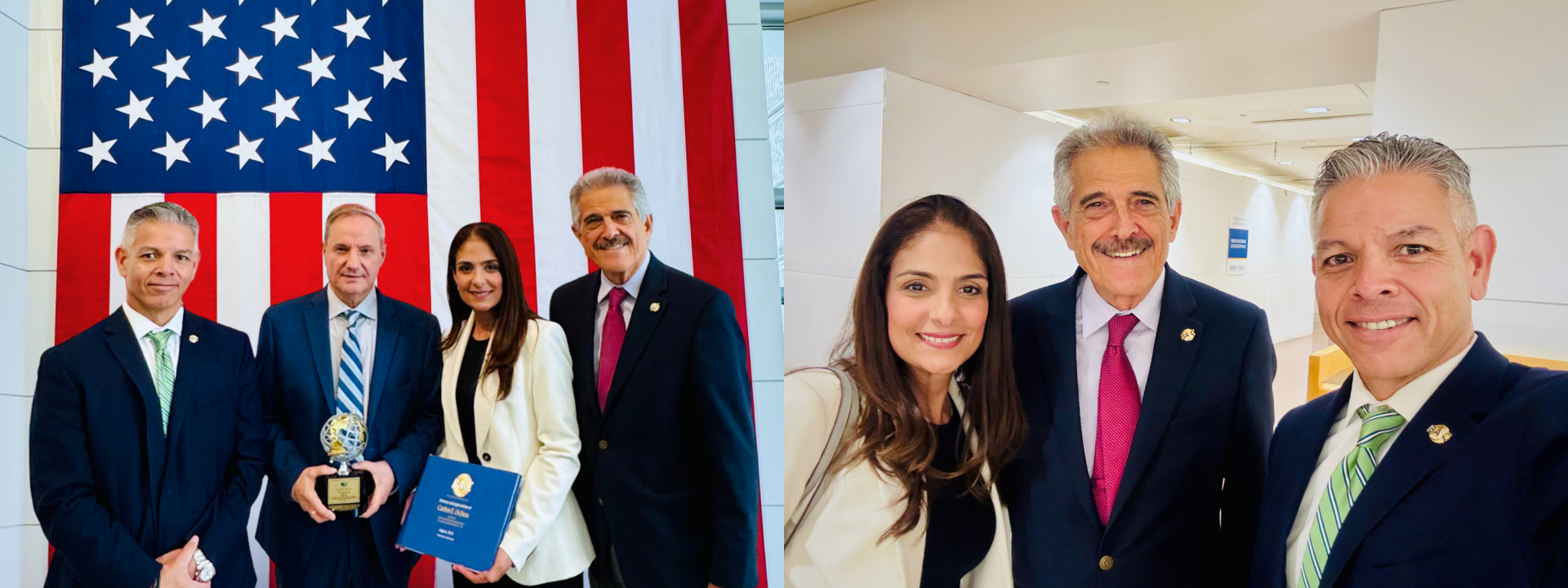 Delegación de WBO junto a Carlos Ochoa, representante de CBP.