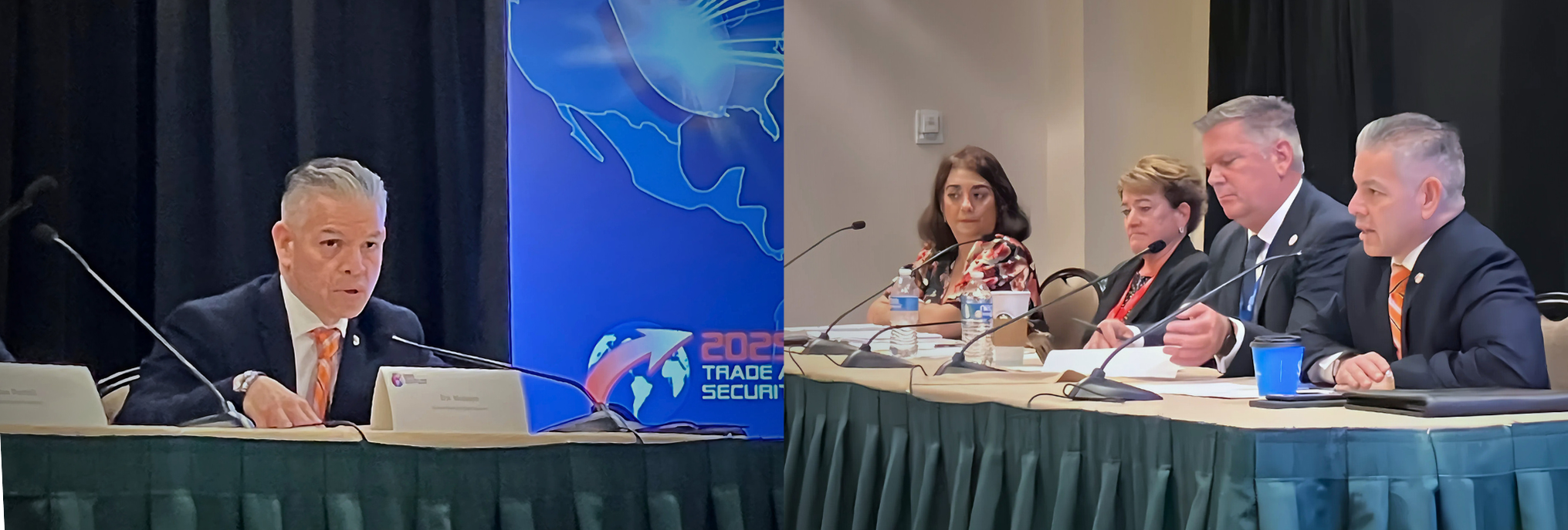 Segunda foto de izquierda a derecha: Dina Amato, Jennifer Kissner, Dan Purtell y Erik Moncayo.  